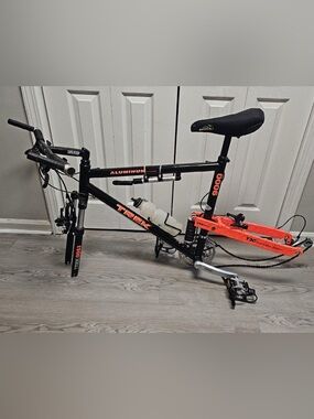 Trek Kids Mountain Bike Frame in Black with Orange Accents